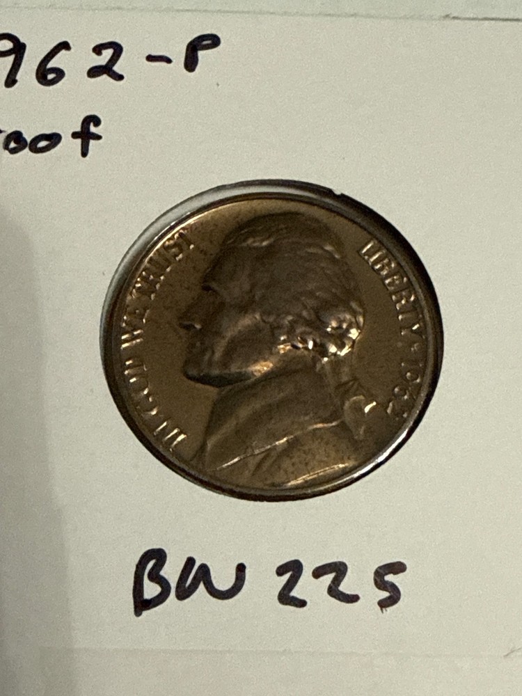 1962 Jefferson Nickel Proof