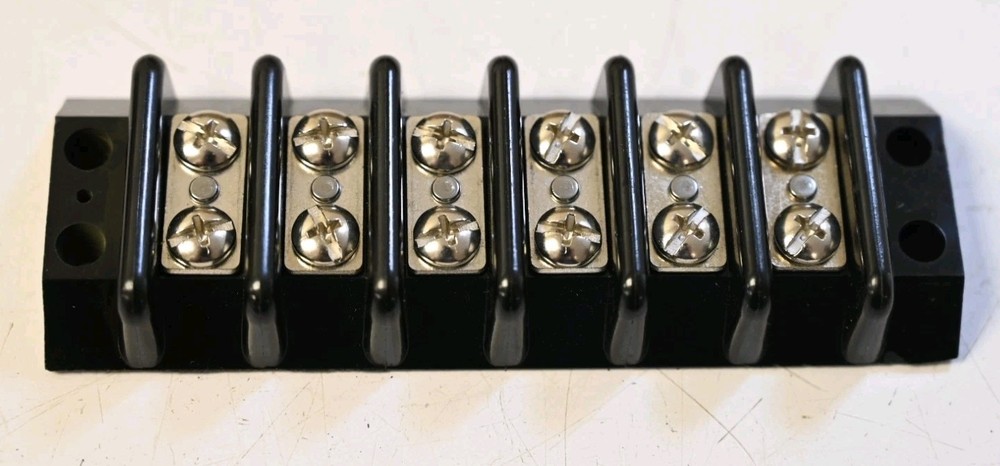 Panel Mount Barrier Terminal Block / 2 Row / 6 Positions