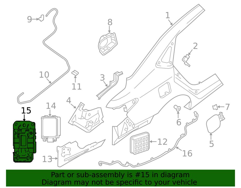 Genuine Nissan Parking Aid Sensor Bracket 28452-4AF0D