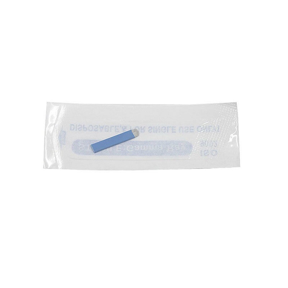 100pcs Microblading 18 U Needles Eyebrow Tattoo Permanent Makeup Manual Blades