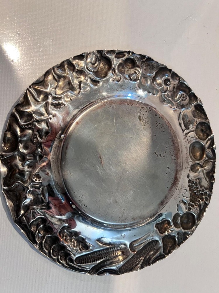 silver over copper small plate