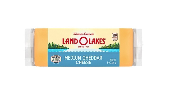 Land O Lakes Medium Cheddar Cheese, 8 oz (3 Pack)