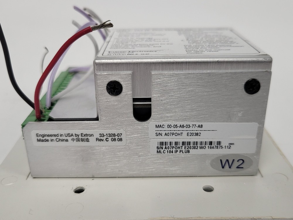 Extron MLC 104 IP Plus MediaLink Controller Ethernet Control Wall Mount