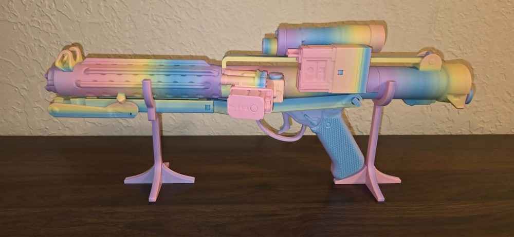 🌈 Stormtrooper E-11 Blaster Rifle Replica (LGBTQIA+ Pride Edition) – 3D Printed