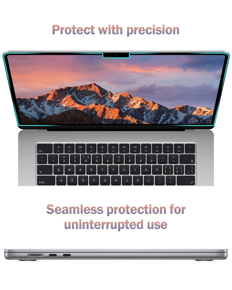 Anti Blue Light Matte Laptop Screen Protector 2-Pack for MacBook Pro 15