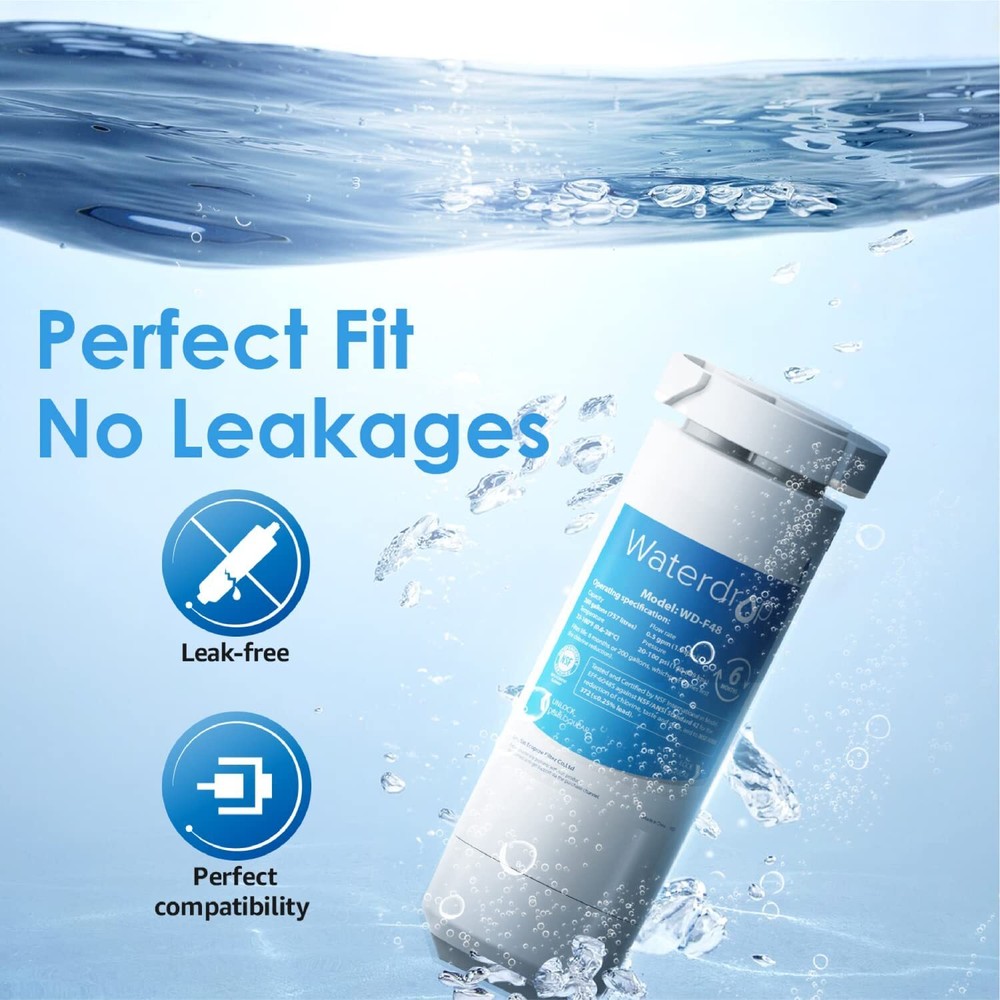 Waterdrop XWF NSF Certified Refrigerator Water Filter, Replacement for GE®