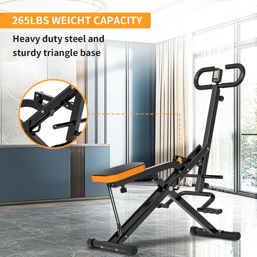 Squat Assist Trainer, Foldable Exercise Trainer with 265LBS Loading Capacity, Sq