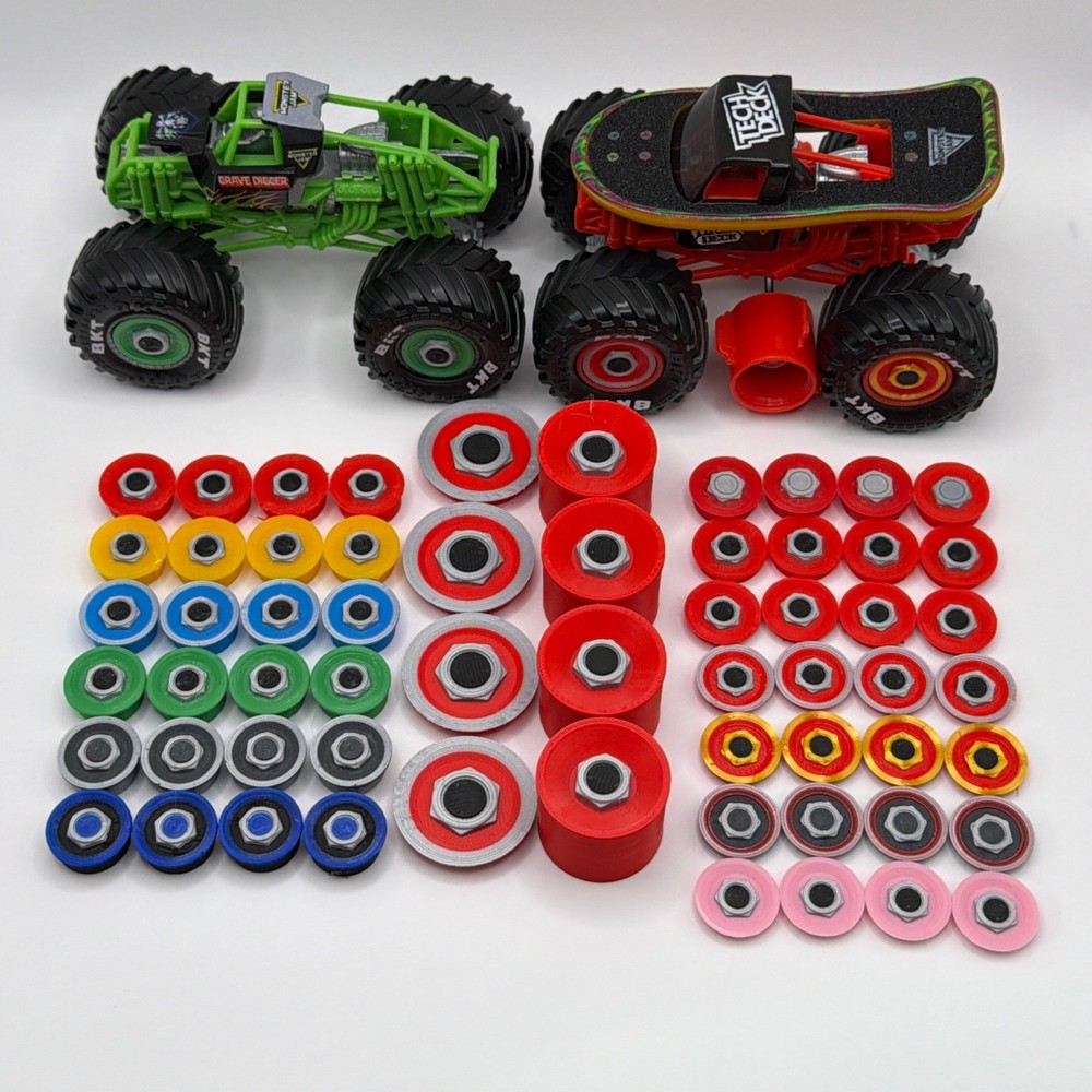 Wreck Deck Custom BLACKBOX 3D Printed Skate Wheel Inserts for Spin