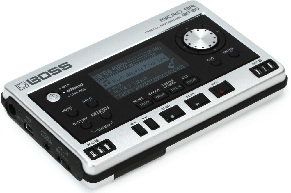 Boss MICRO BR BR-80 8-channel Digital Recorder (2-pack) Bundle