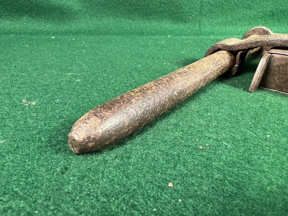 Antique Hand Forged Sliding Hasp Lock