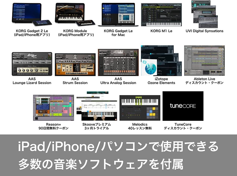 KORG (Korg) Wireless MIDI Keyboard Controller Bluetooth DTM Plug -in MicroK