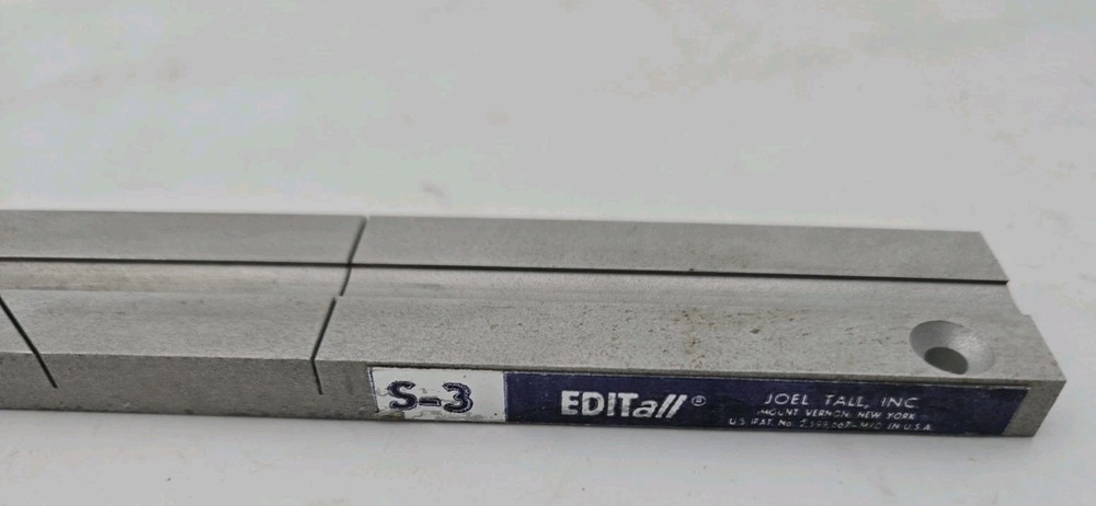 Vintage Editall S-3 Splicing Block Tape Splicer