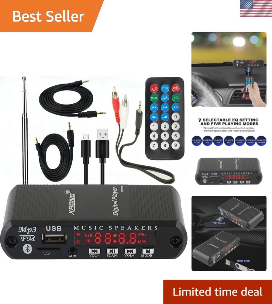 Multi-Functional Bluetooth Receiver with Remote Control & Audio Output Options