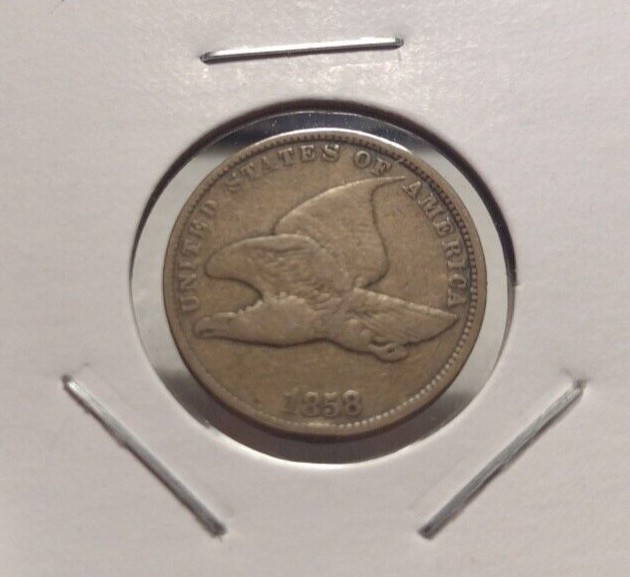 1858 Small Letter Flying Eagle Cent (139)
