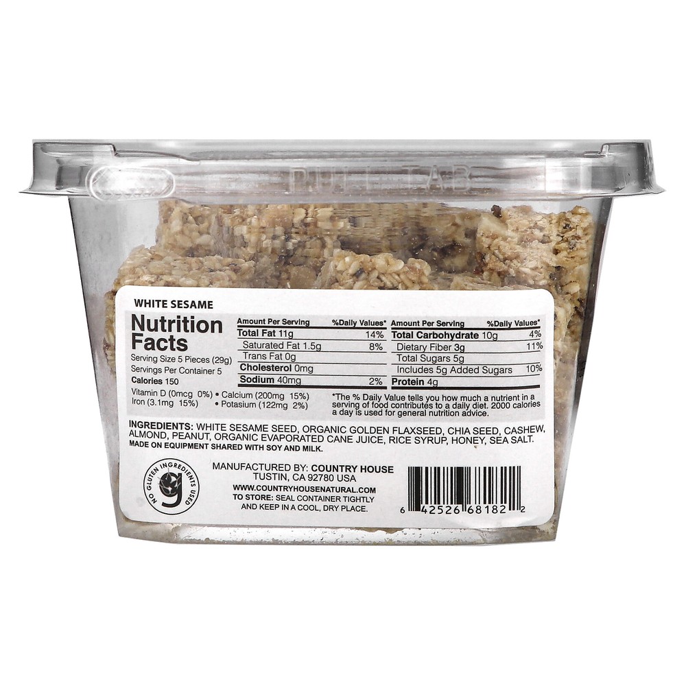 White Sesame, Chia + Flaxseed, 6.5 oz (184 g)