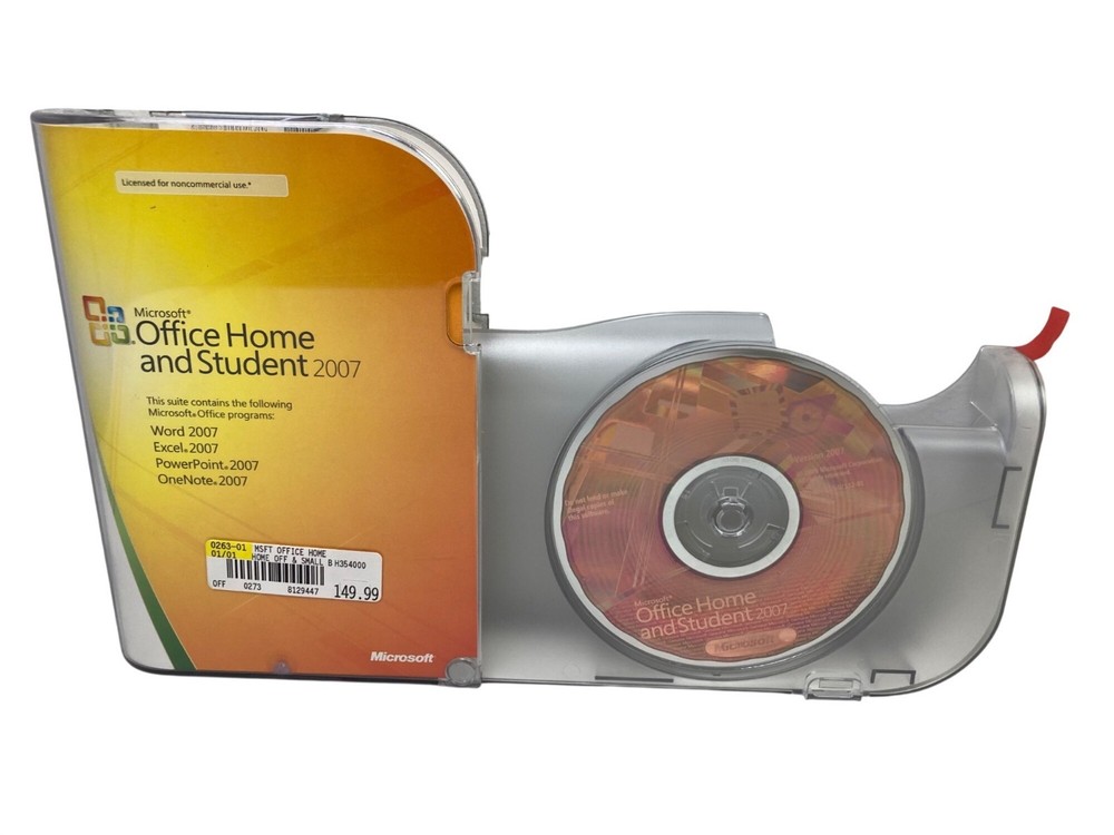 Microsoft Office Home & Student 2007 - Case & Disc Only