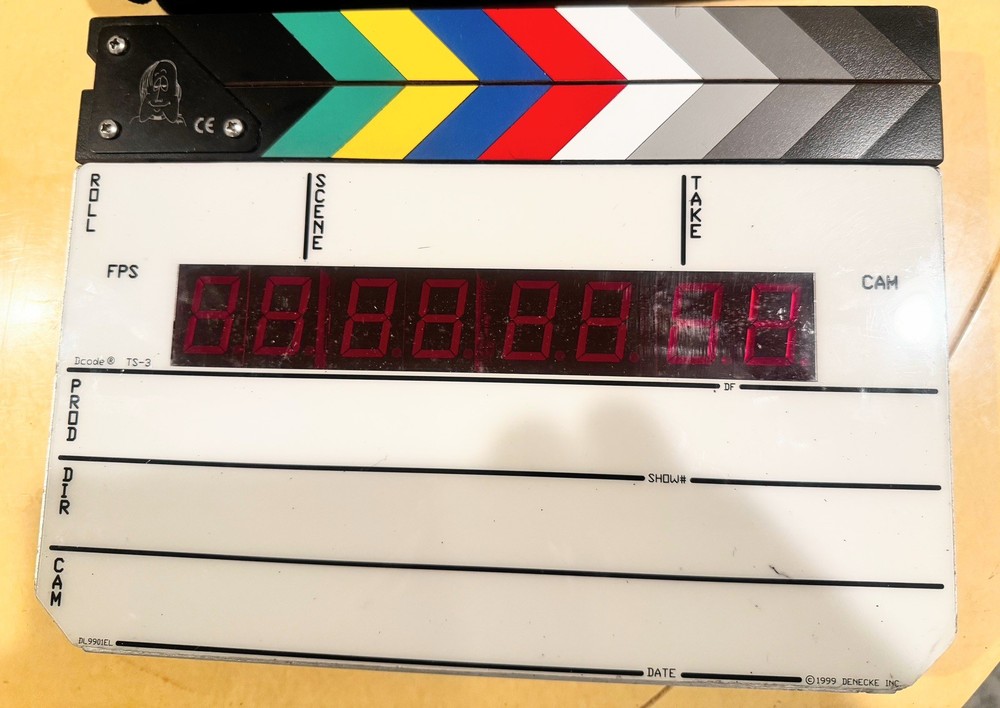 Denecke Dcode TS-3 Time Code Slate with battery and case