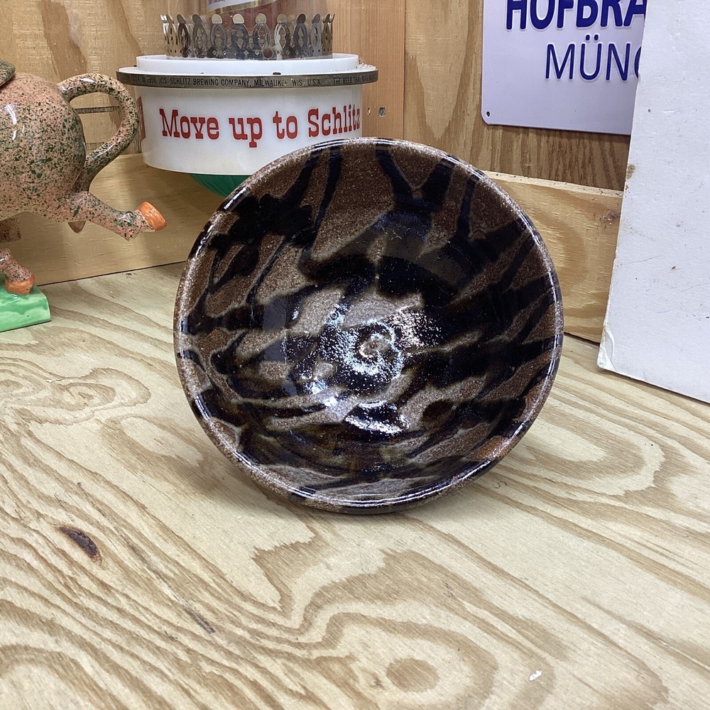 MAZE HILL ~STUDIO POTTERY~6” FOOTED BOWL~EUC!!