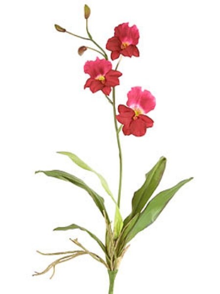 ARTIFICIAL miltoniopsis orchid plant FUCHSIA