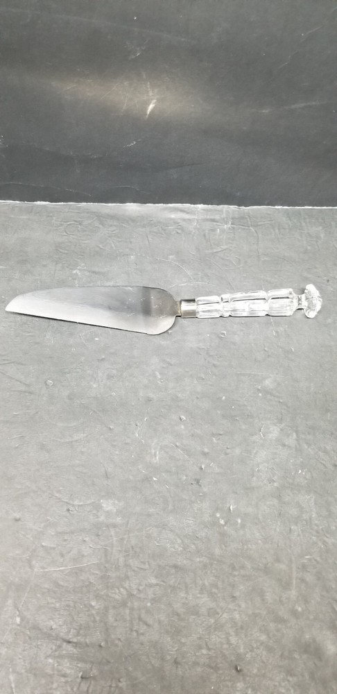 GODINGER CRYSTAL GLASS CAKE PIE SERVER KNIFE 11 3/4"