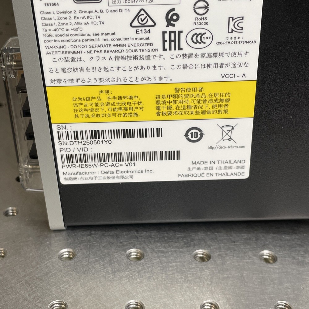 CISCO PWR-IE65W-PC-AC = V01 Power Module