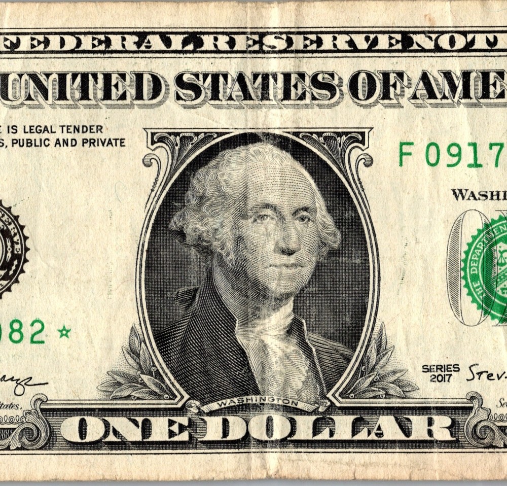 2017 F Star note Fancy Serial Number Regular Run