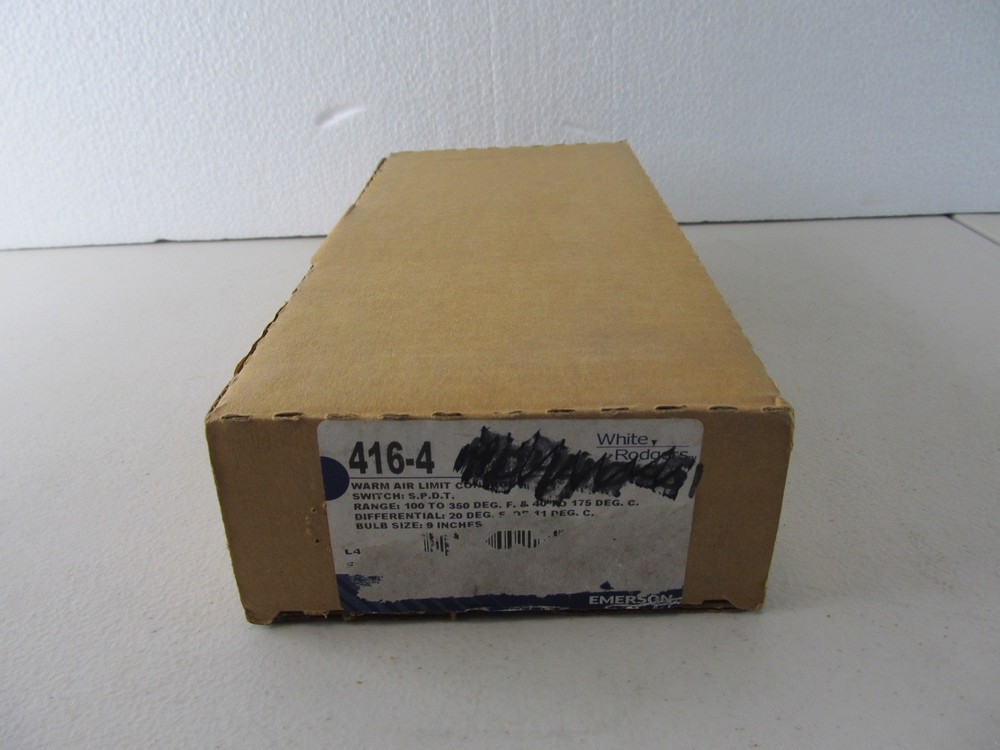White Rodgers WR 416-4 Emerson Electric Fan Limit Control Type B3Q SPDT NEW