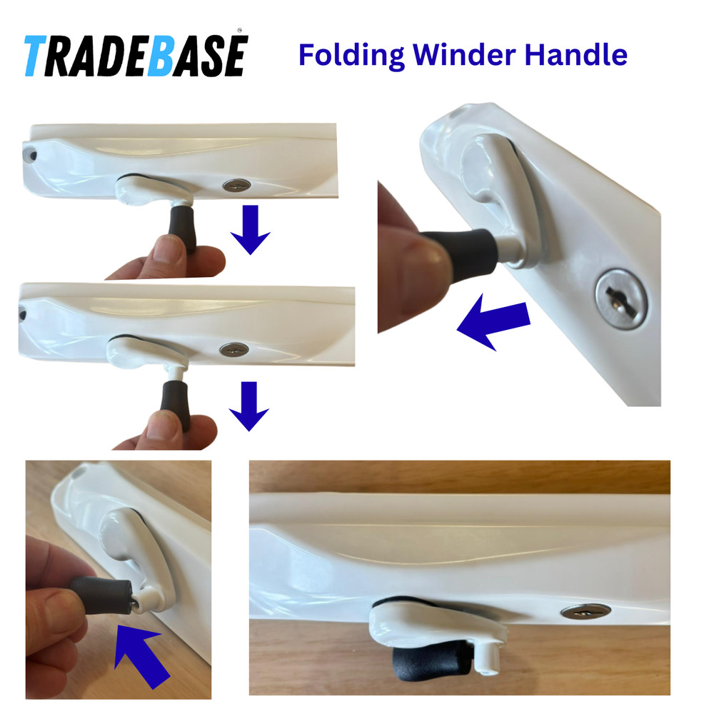 TRADEBASE Window Winder Paperbark- Lockable