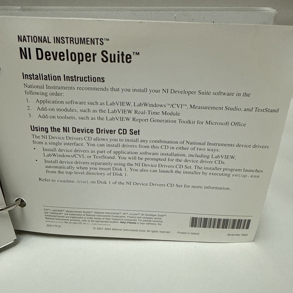National Instruments Developer Suite 2004 12 CD bundle + Additions
