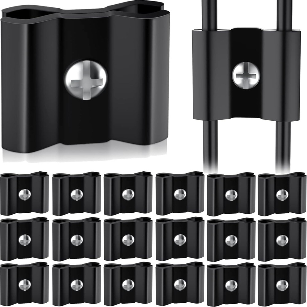 18 Pcs Gridwall Joining Clips Black Wire Grid Panel Connectors for Wall Grid ...
