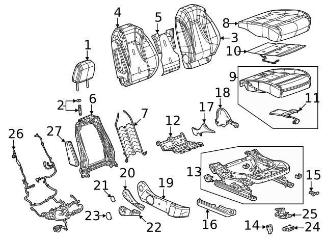 Genuine GM Headrest 84907167