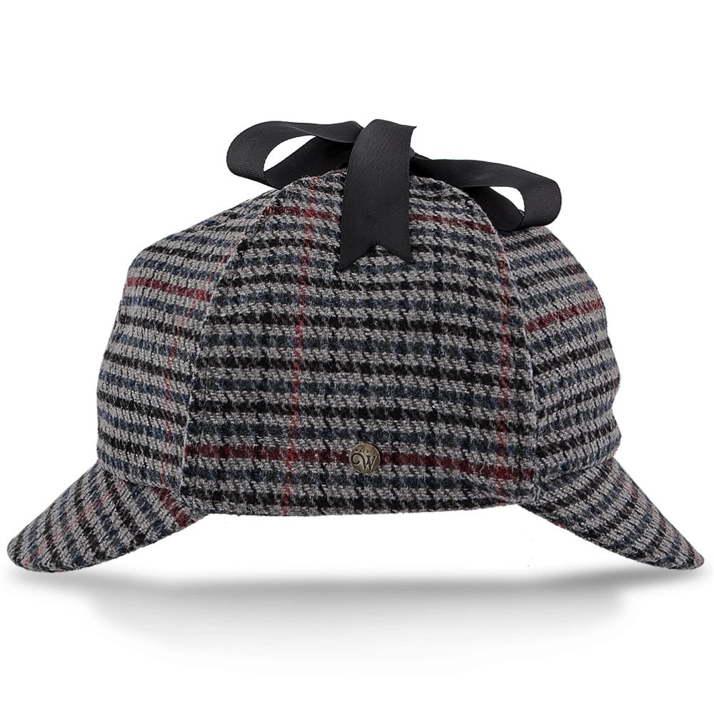 Walrus Hats Fox & Hound Deerstalker Hat - Wool Blend, Multi-Colored Sherlock