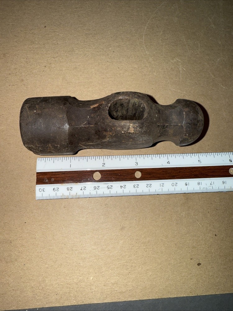 Vintage Ball Peen Hammer Head