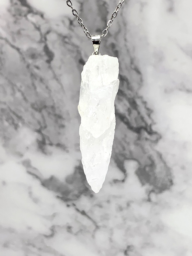 Ice-Clear Japanese Quartz Pendant