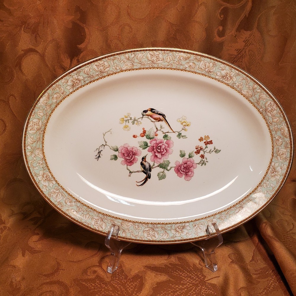W.H. Grindley England Crescent Pattern Platter 12"