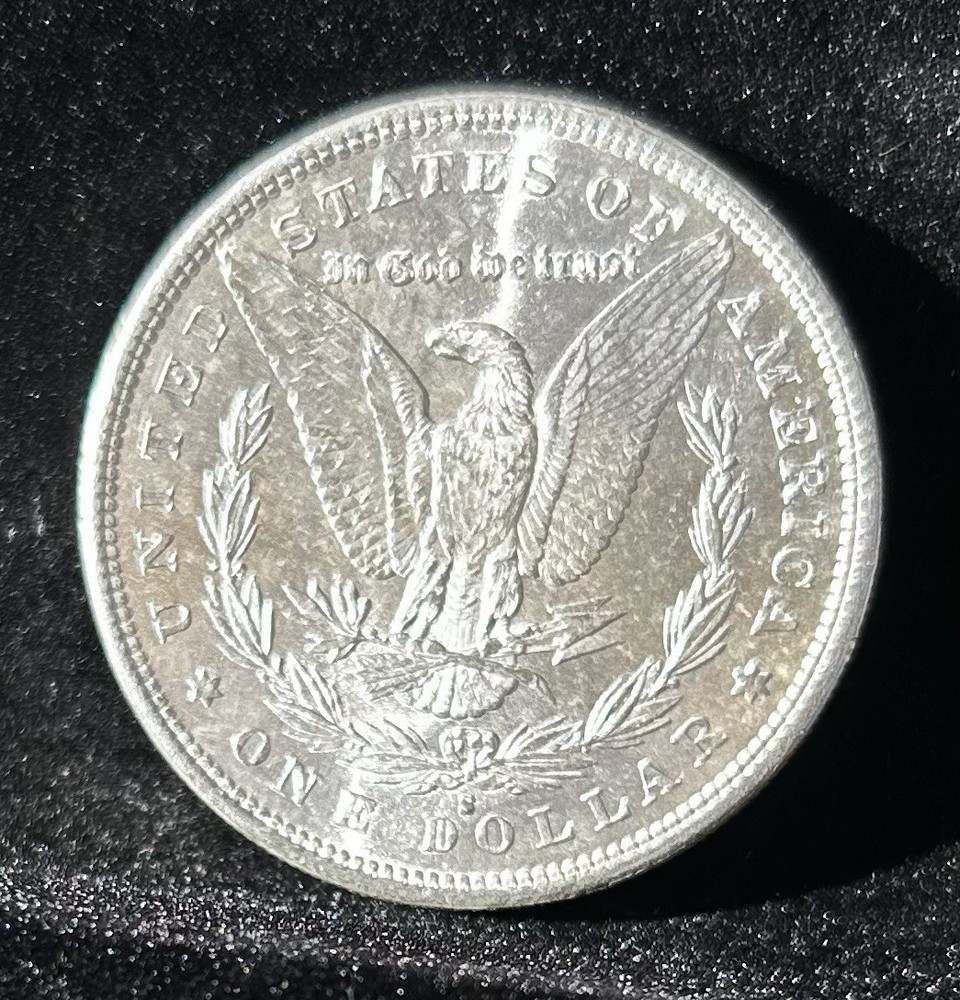 1881-S MORGAN SILVER DOLLAR, BU, Gorgeous Example