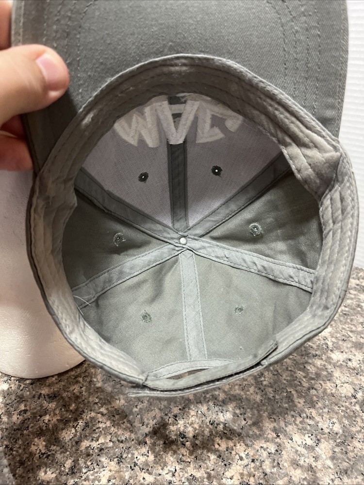 Mac Tools Hat Mac Embroidered Logo Gray Cap Adjustable Hook And Loop Size