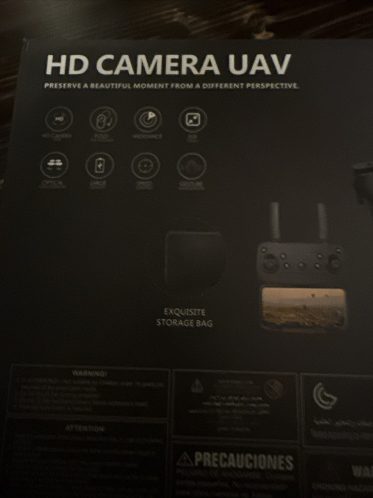 E88 Foldable HD Camera Drone, Avoidance, 3D, Optical Flow, Remote/App Control