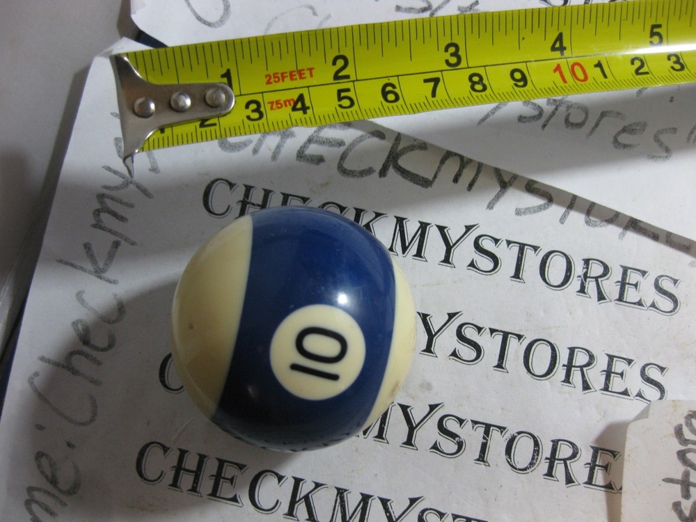VINTAGE #10 BILLIARD BALL GENTLY USED