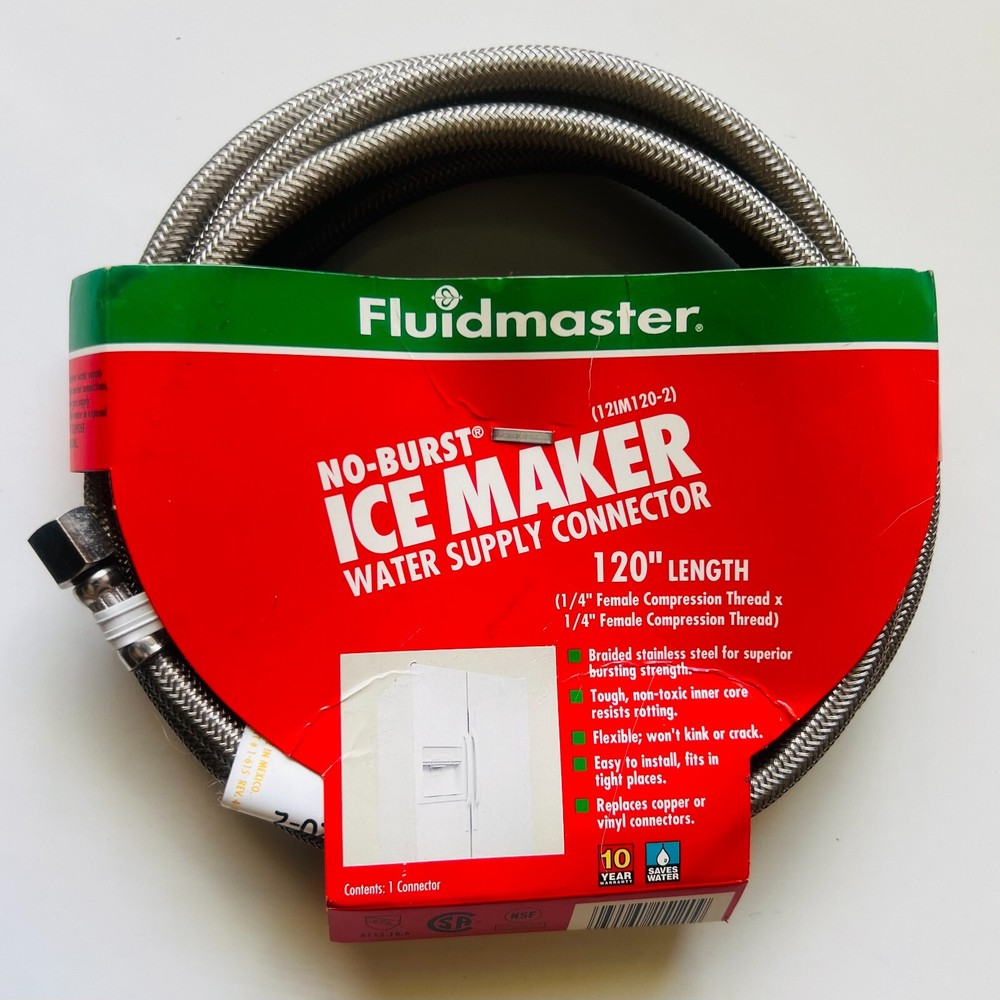 No-Burst Ice Maker Water Supply Connector 120" Length /FLUIDMASTER