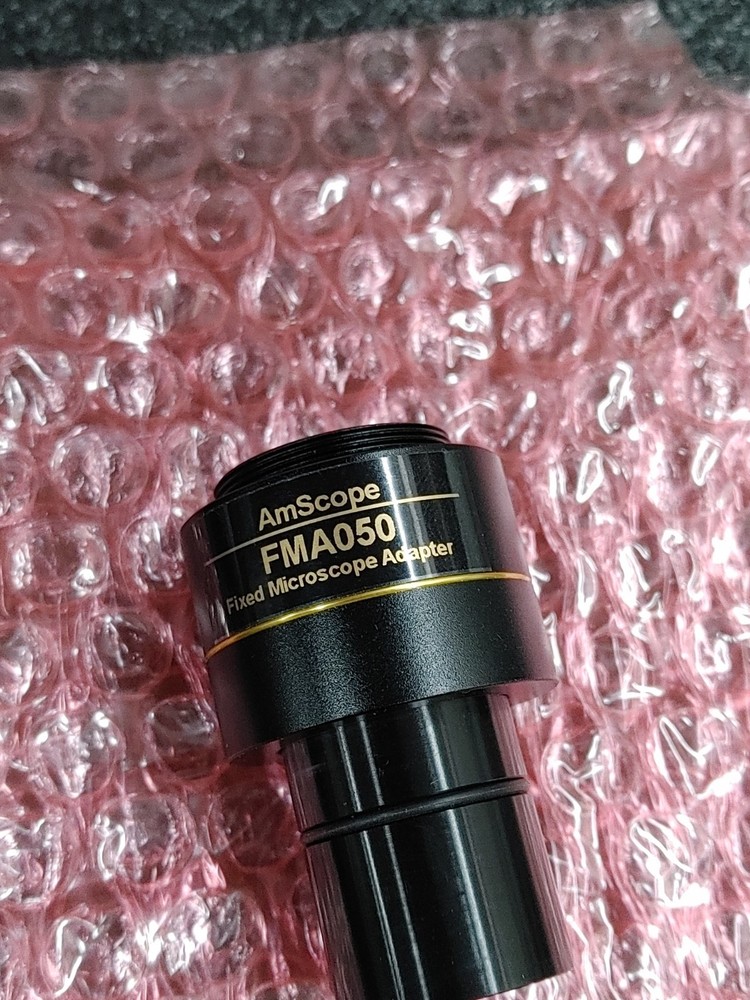 AMSCOPE FMA050 Fixed Microscope Adapter C Mount Magnification Reduction Lens