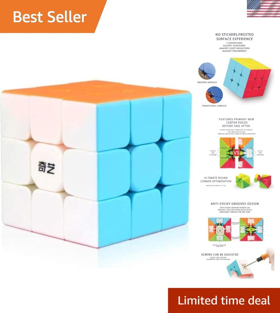 56mm Warrior W Stickerless Magic Cube - Boost Concentration & Dexterity