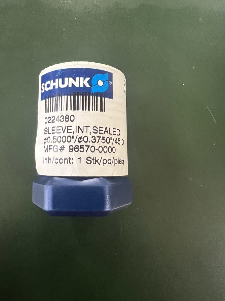 Schunk Intermediate Sleeve/Collet Reducer 1/2"x3/8"