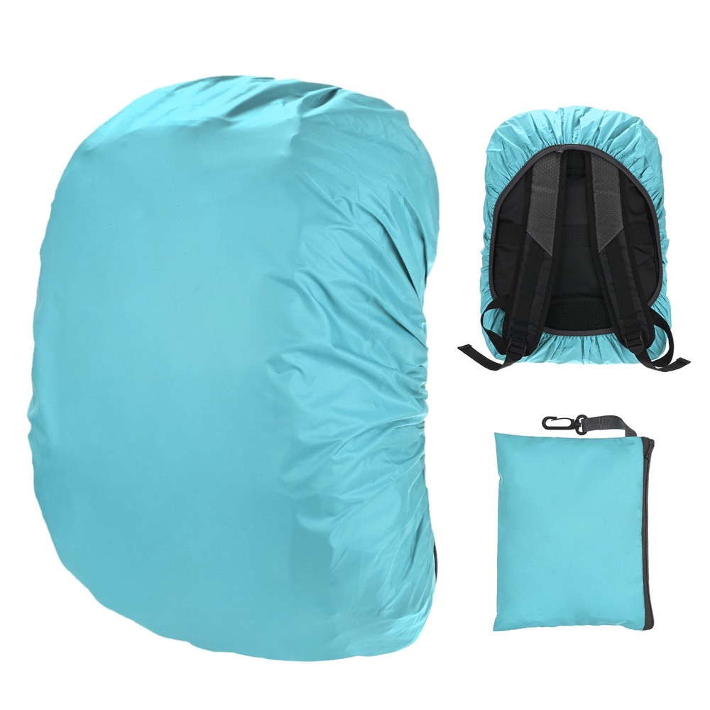 Waterproof Backpack Rain Cover, 15L-25L Backpack Cover [Lake Blue]