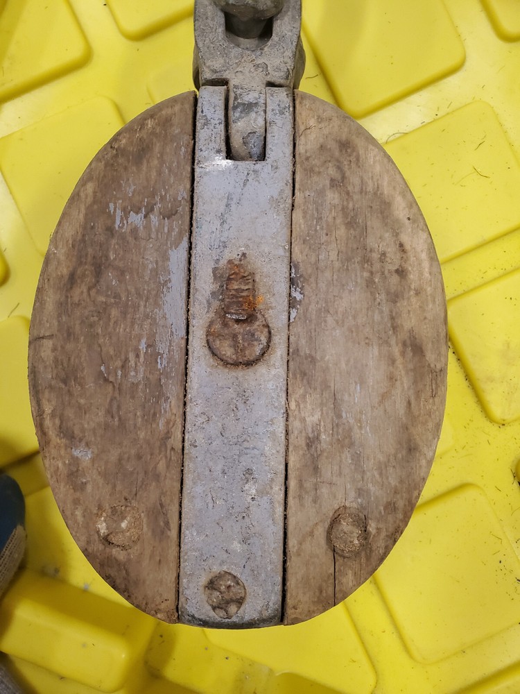 Vintage Block and Tackle Pulley #3