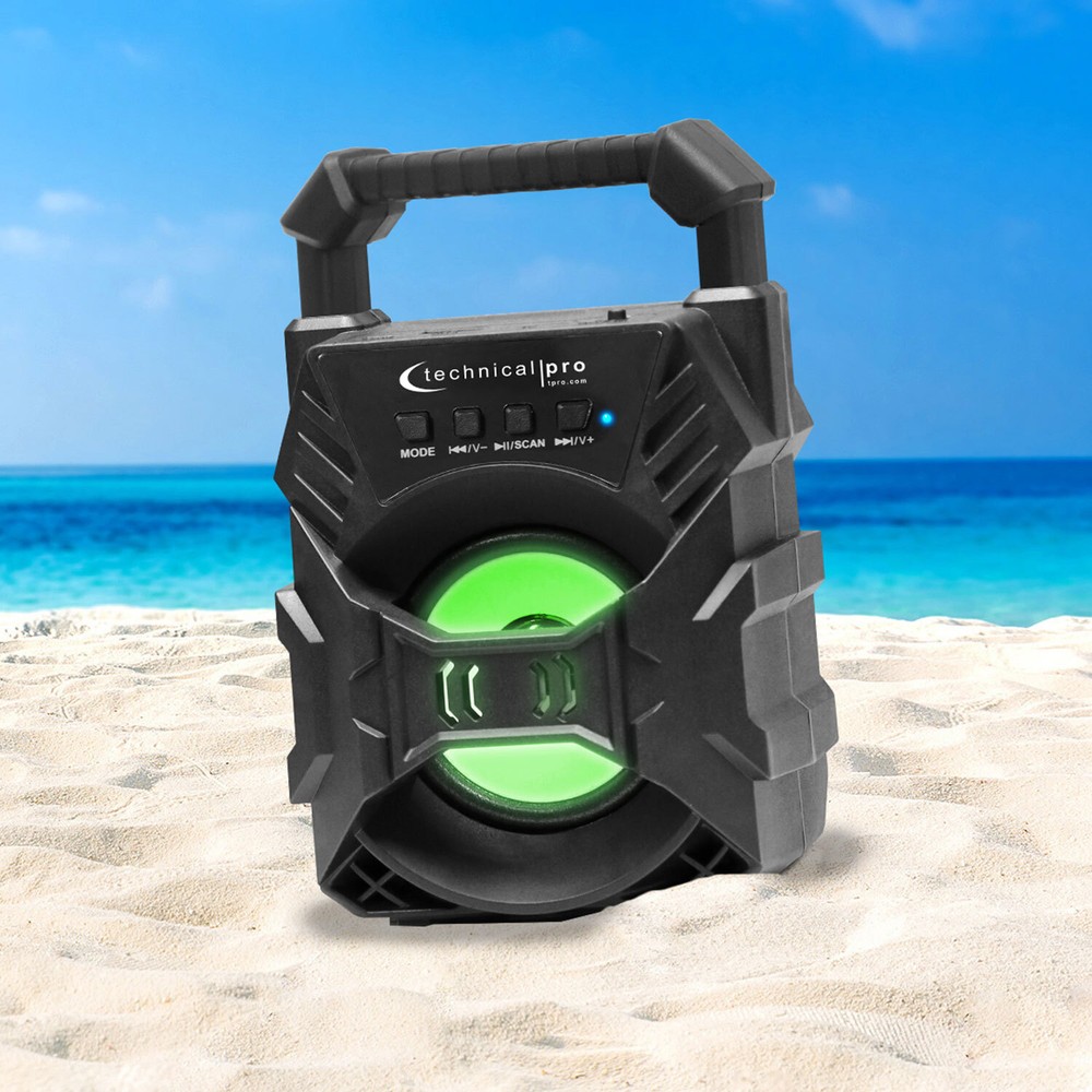 Portable Rechargeable Compact Bluetooth Speaker with LED's USB/FM/TF