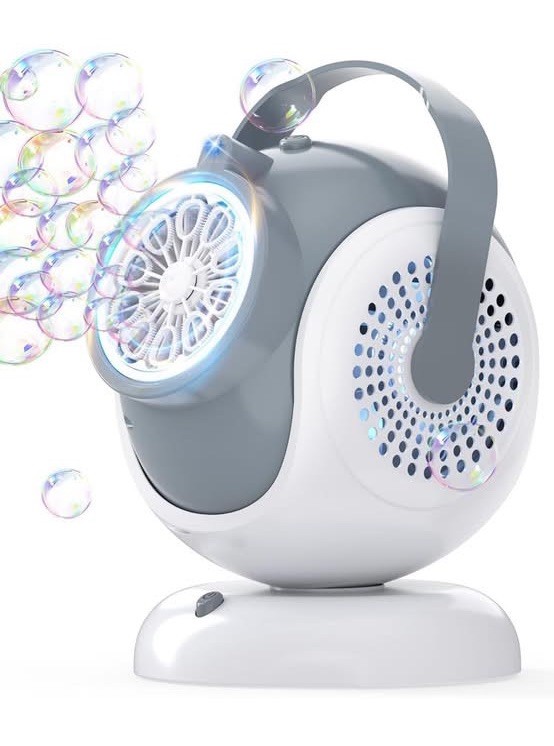 Bubble Machine - Automatic Bubbles Blower for Kids, Toddlers - 360° Oscillation