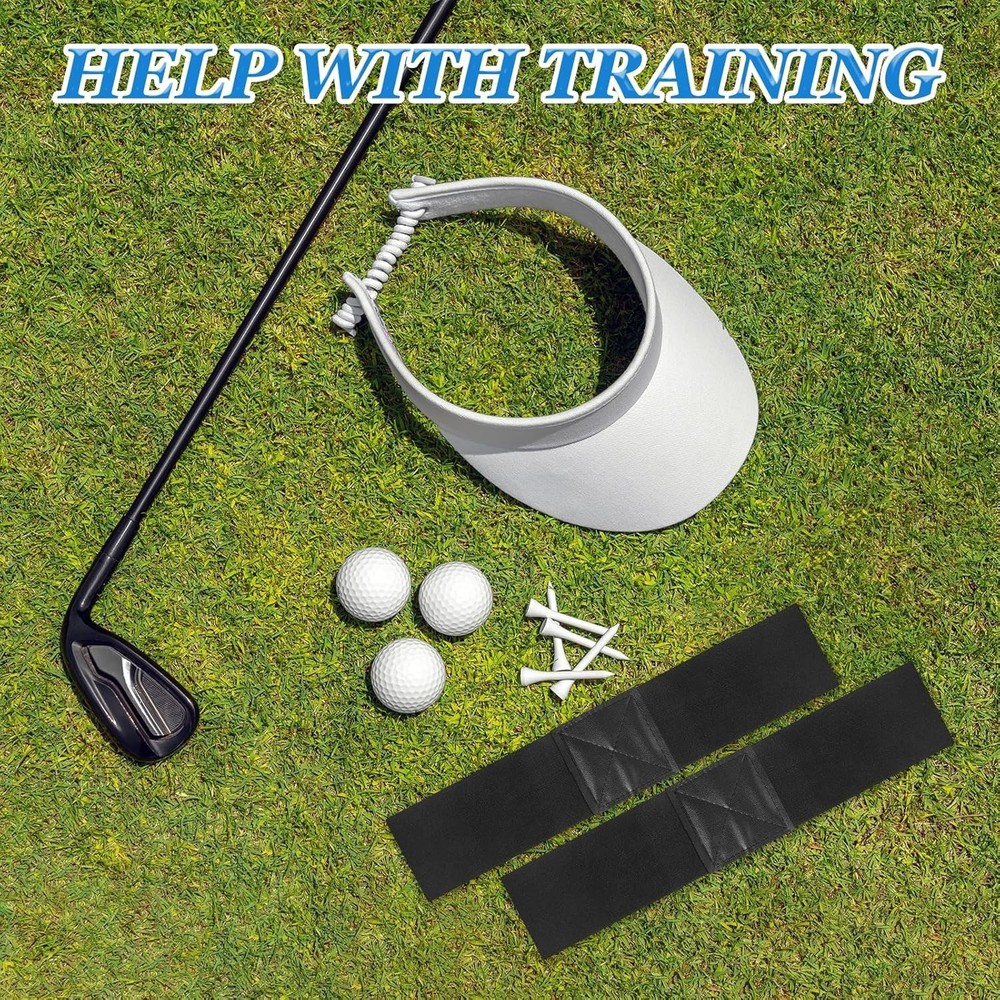 2 PCS Golf Swing Band Golf Swing Training Aid Swing Elastic Swing Correcting