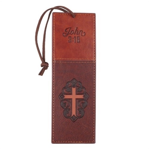 Pagemarker Luxleather Cross - John 3:16