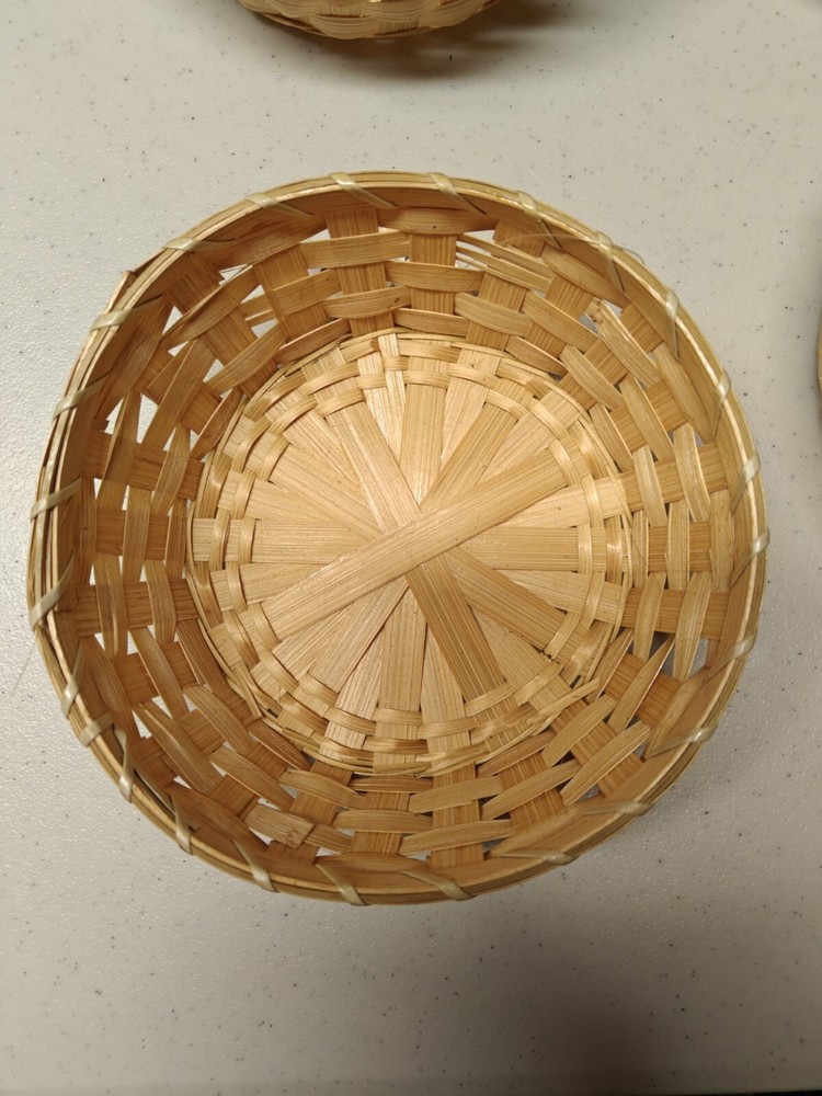 Small Basket Wicker Round